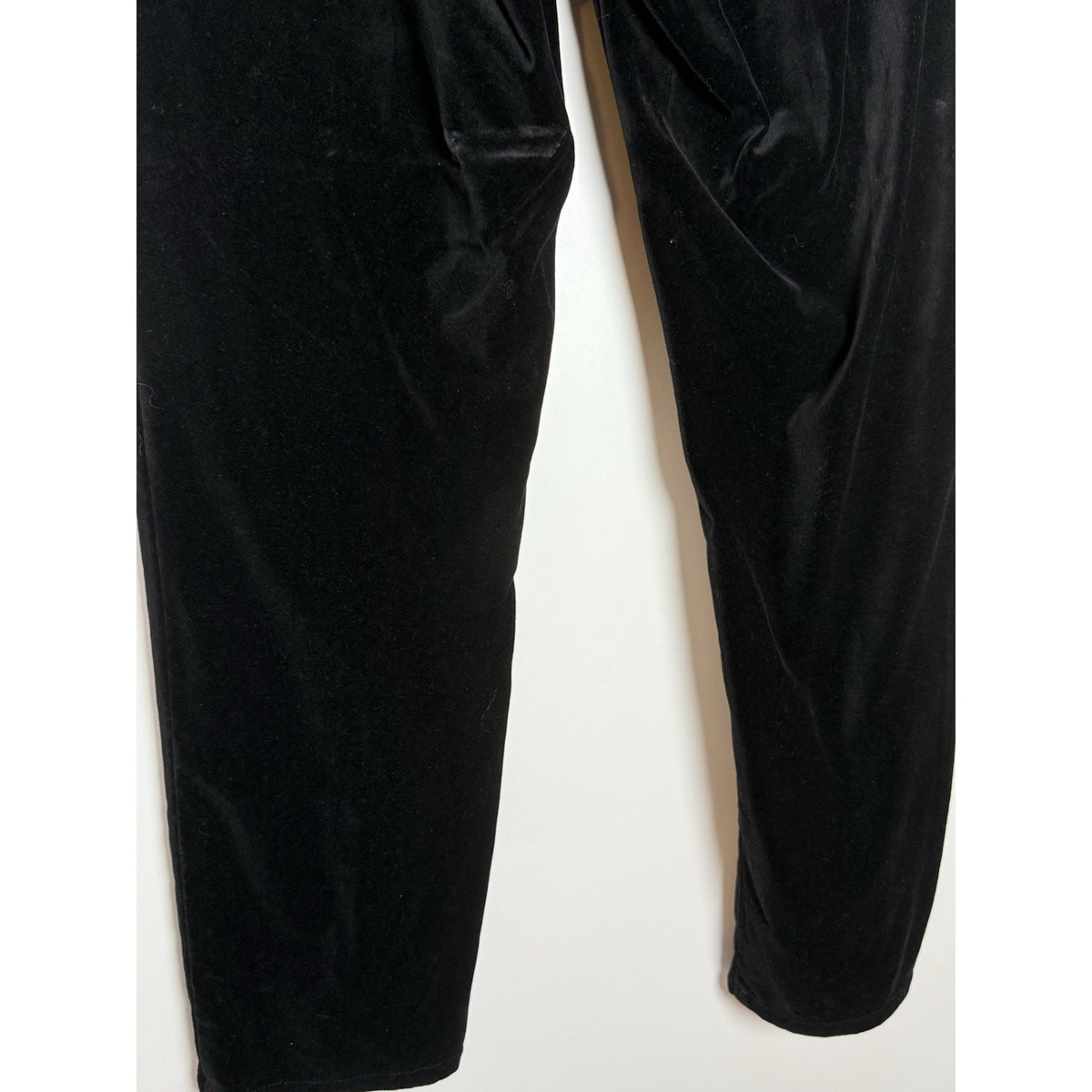 Ruby Rd. Black Faux Suede Pants Size 12 Stretch Cotton Blend 5 Pocket