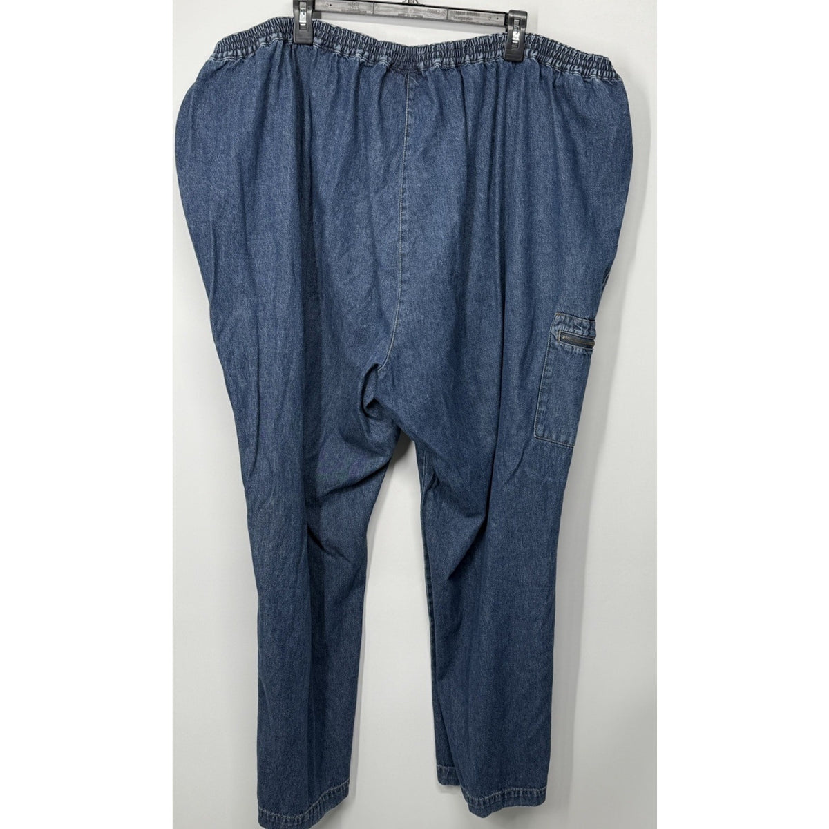 Liz & Me Women’s 4X Denim Pants 30/32 Zipper Button Cargo Style Zip