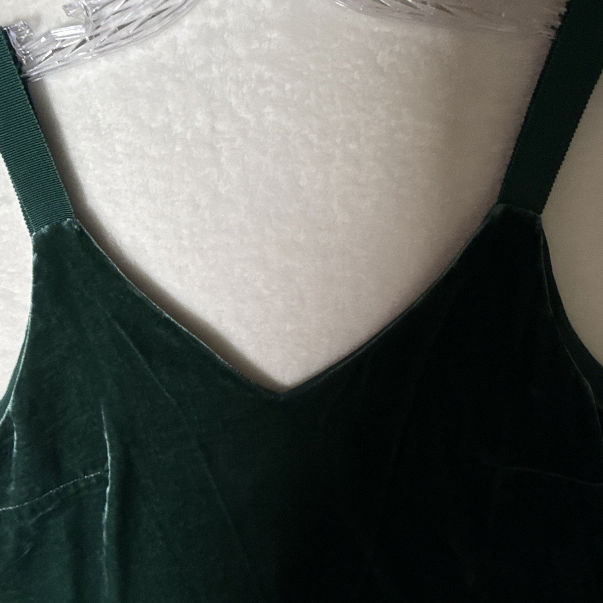 J.Crew Small Emerald Green Velvet Camisole Tank Top Dark Academia Holiday