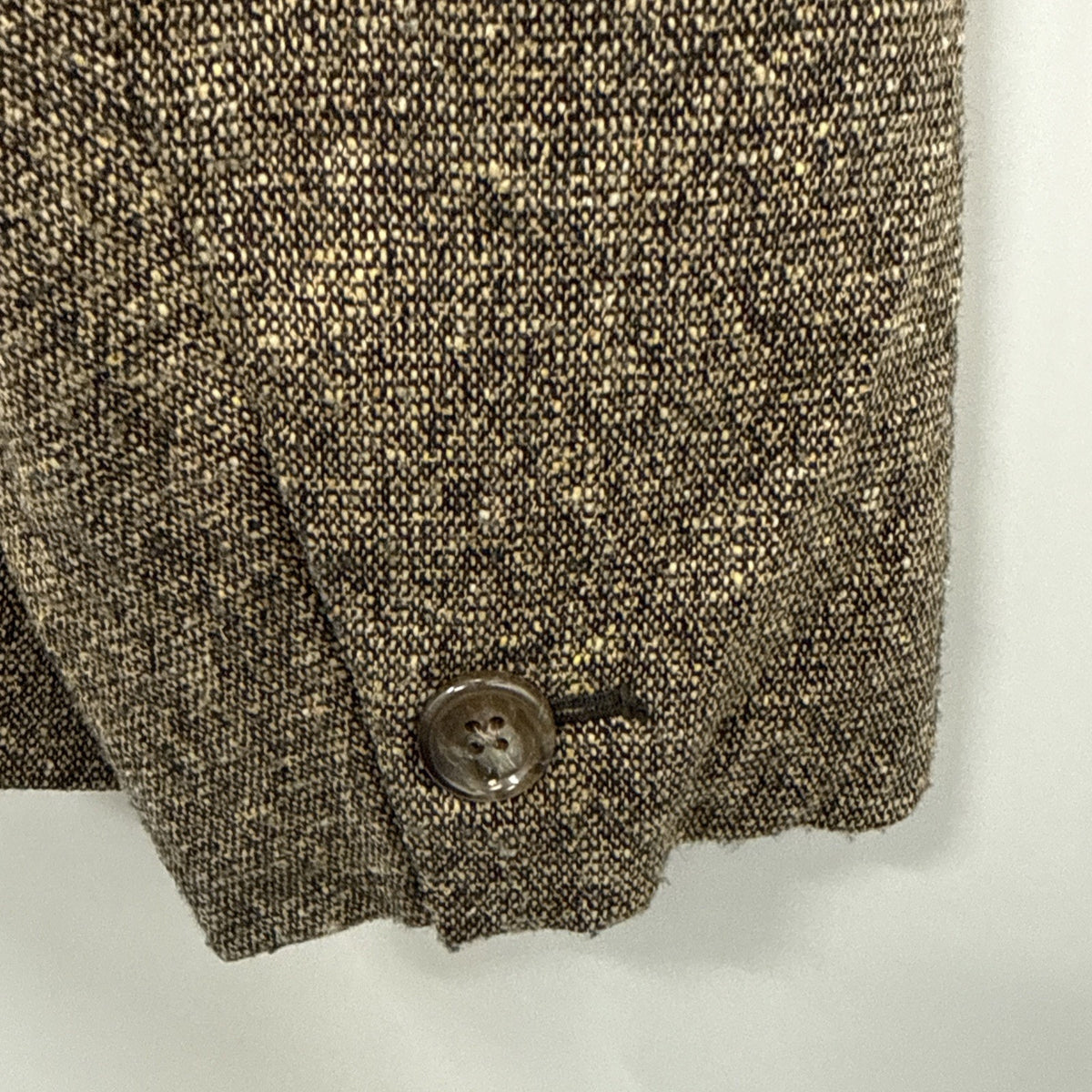 Jones New York Signature 18W Wool Silk Blazer Brown Tweed Dark Academia Plus