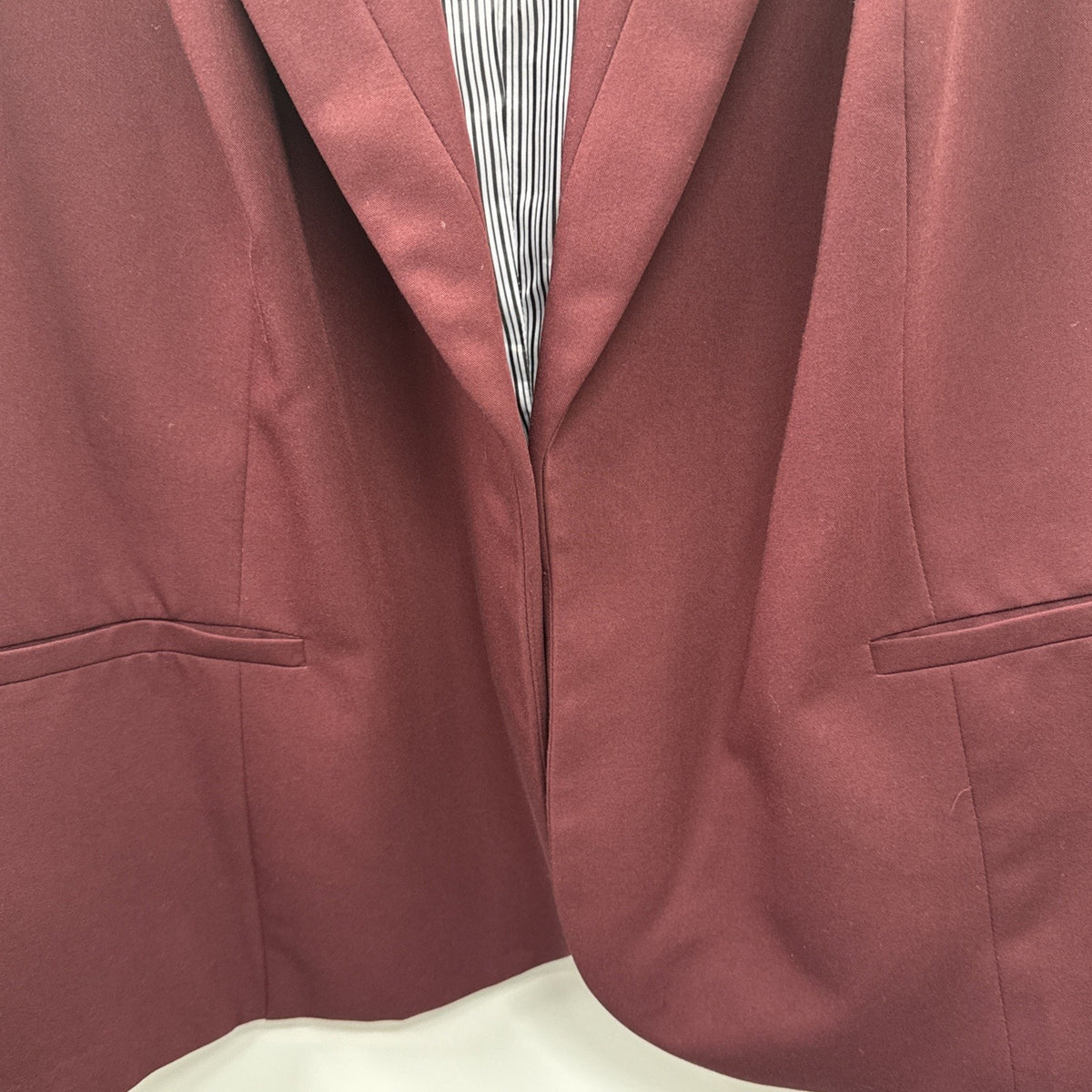Worthington Blazer Women Plus Size3XL Burgundy Career Office Jacket Long Sleeve