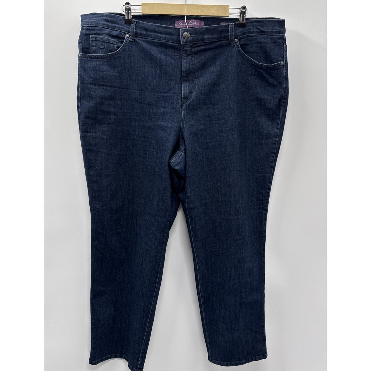 Gloria Vanderbilt Amanda Jeans Women Plus SZ 22W Average Dark Wash Straight Leg