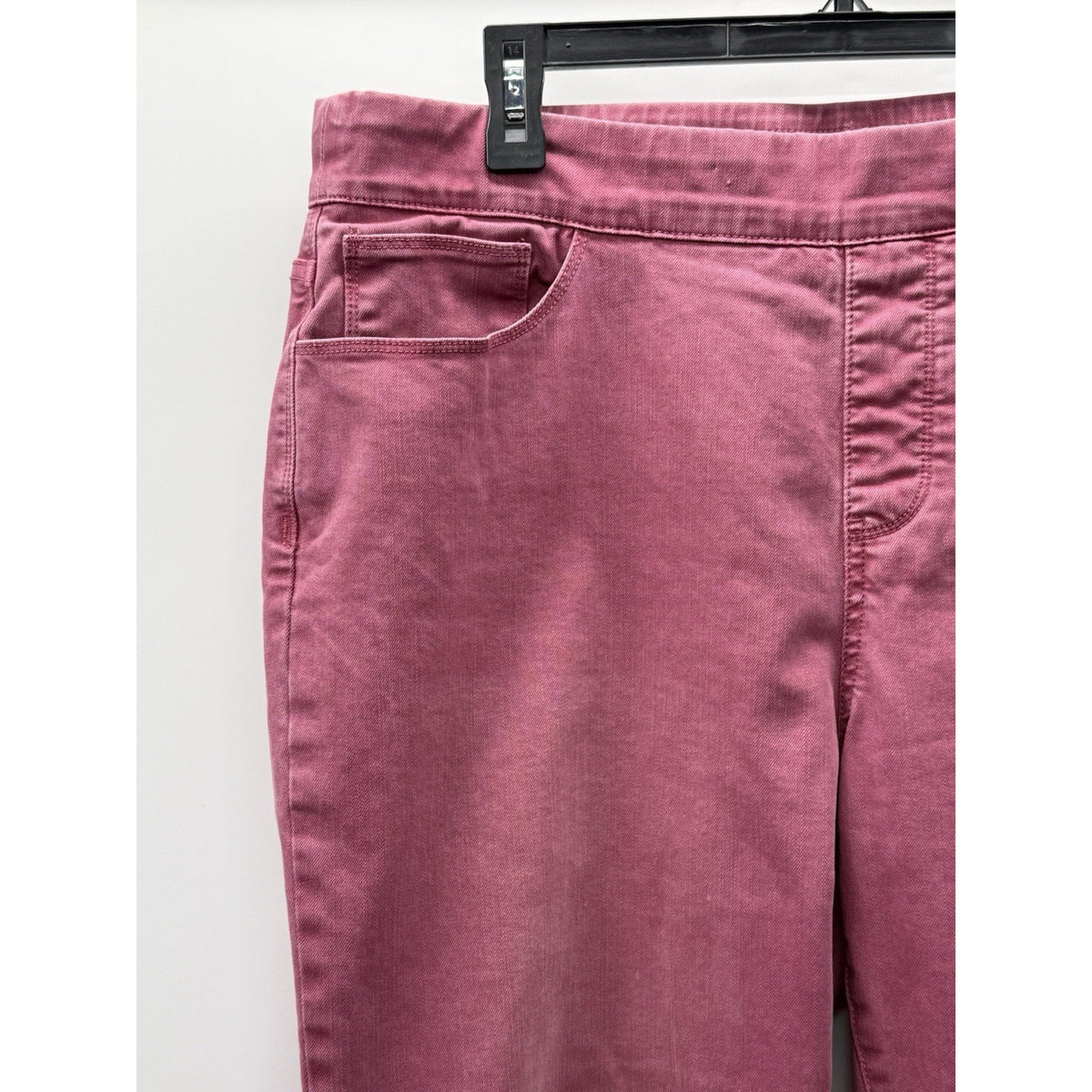 Soft Surroundings Pink Slim Straight Stretch Pants Women XL Casual Minimalist