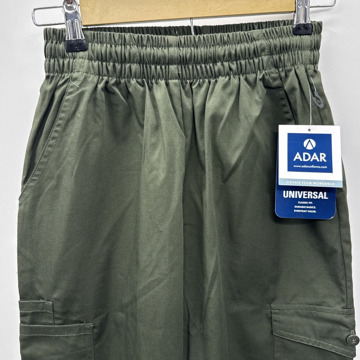 Adar Women’s Extra Small Green Medical Scrub Pants Comfort Stretch Wear