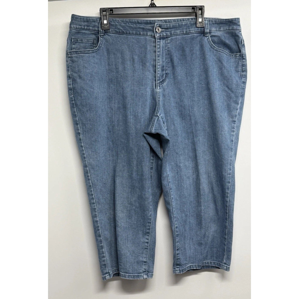 CJ Banks Capri Jeans 16W Rhinestone Pocket Stretch Denim