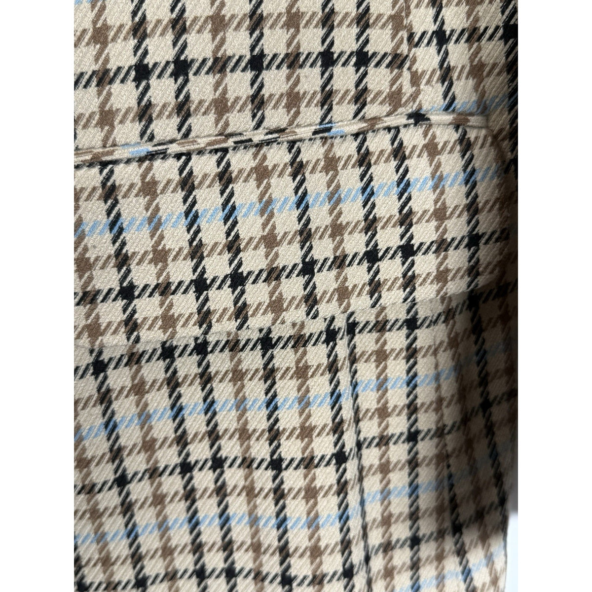 a.n.a Plaid Blazer Jacket XL Brown Blue Stretch Classic Preppy Academia