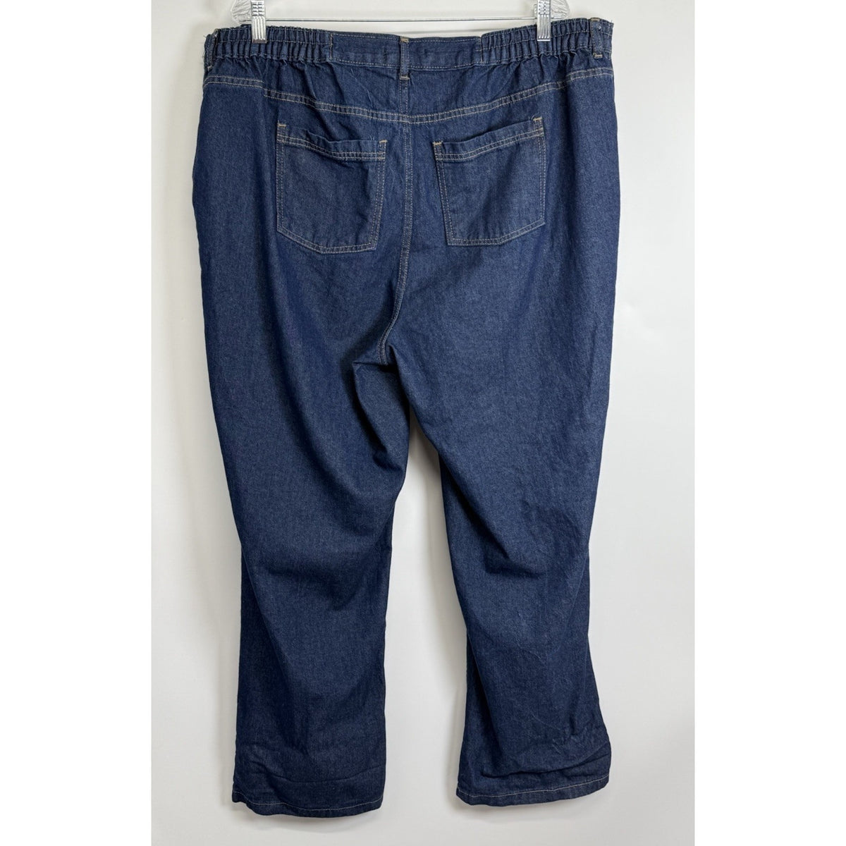 Woman Within Women’s 22W Blue Denim Jeans Elastic Back Waist