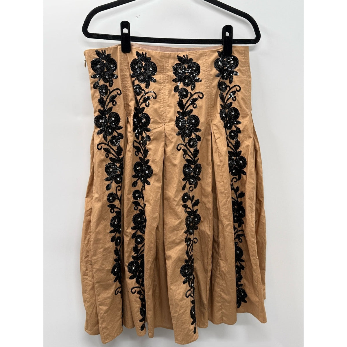 J.Crew Collection Spring 2025 Embellished Cotton Midi Skirt – Size 12