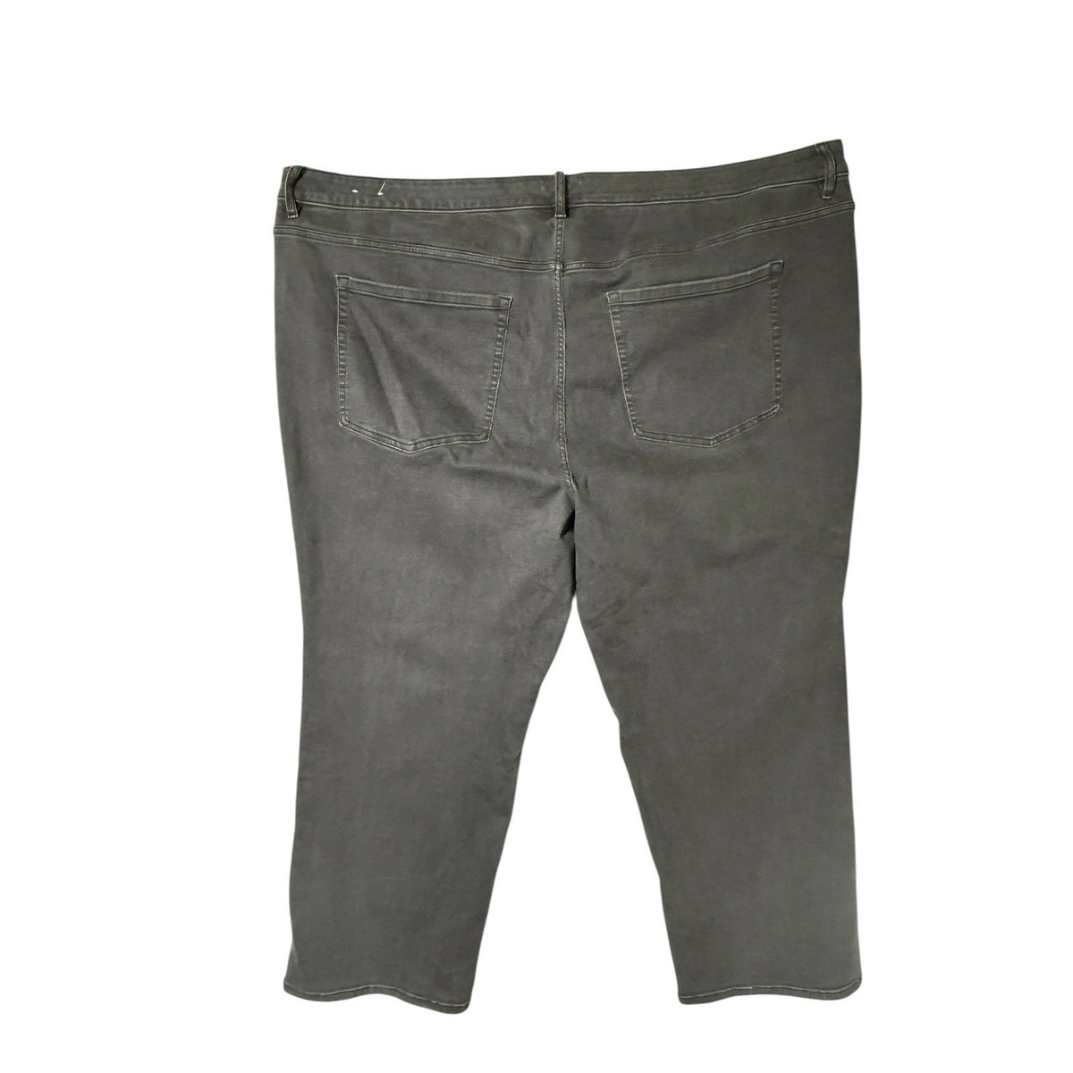 Lane Bryant Signature Fit Mid-Rise Charcoal Wash Straight Stretch Jeans