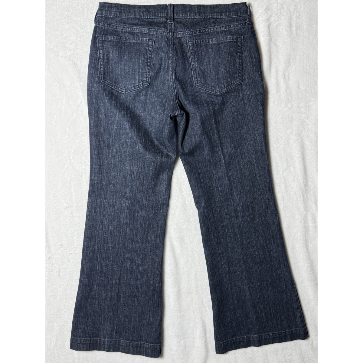 Old Navy Womens The Flirt Jeans Boot Cut Flare Mid Rise Size 12 Short Dark Wash