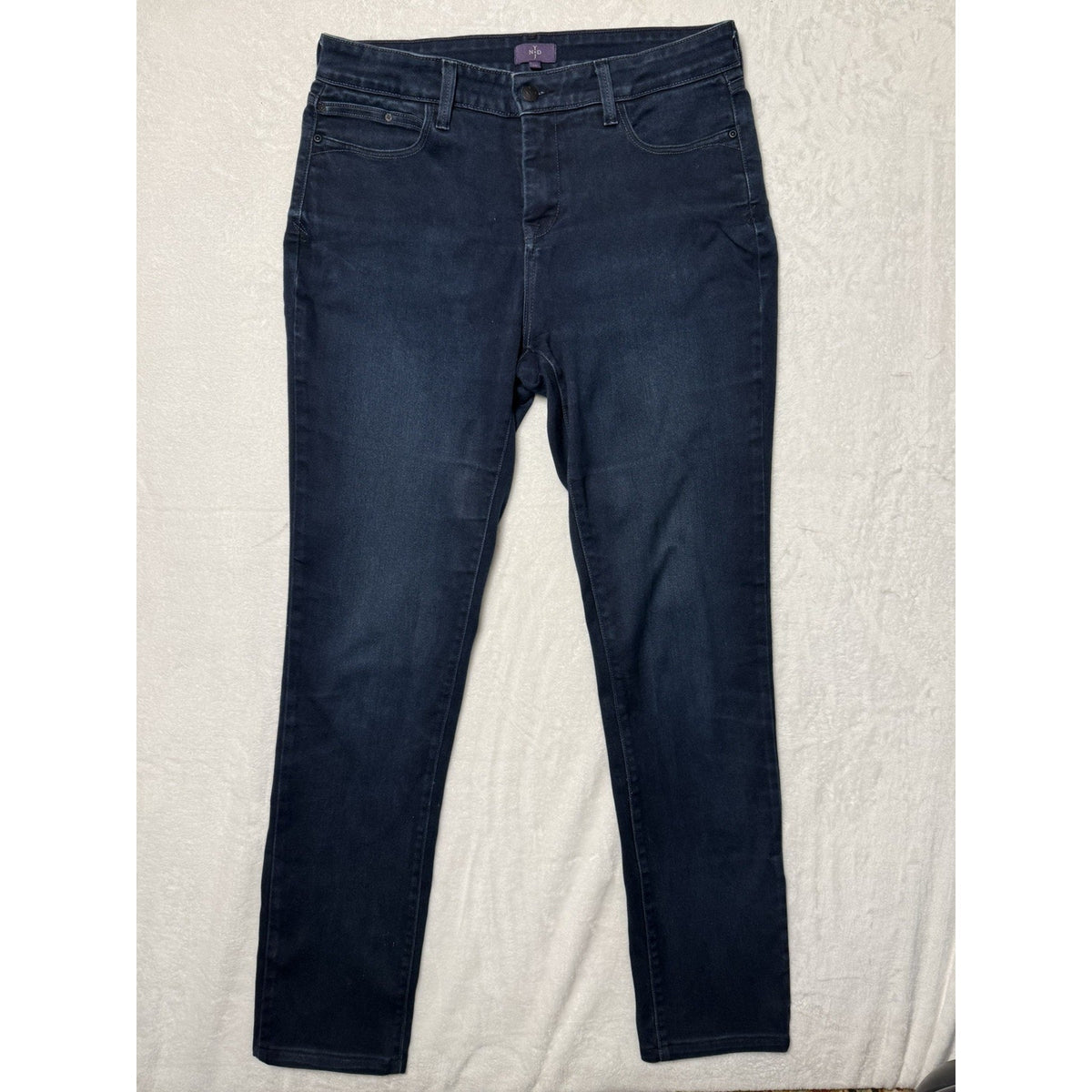 NYDJ Women Skinny Jeans Dark Wash Blue Lift Tuck Technology Sz 12 long legging