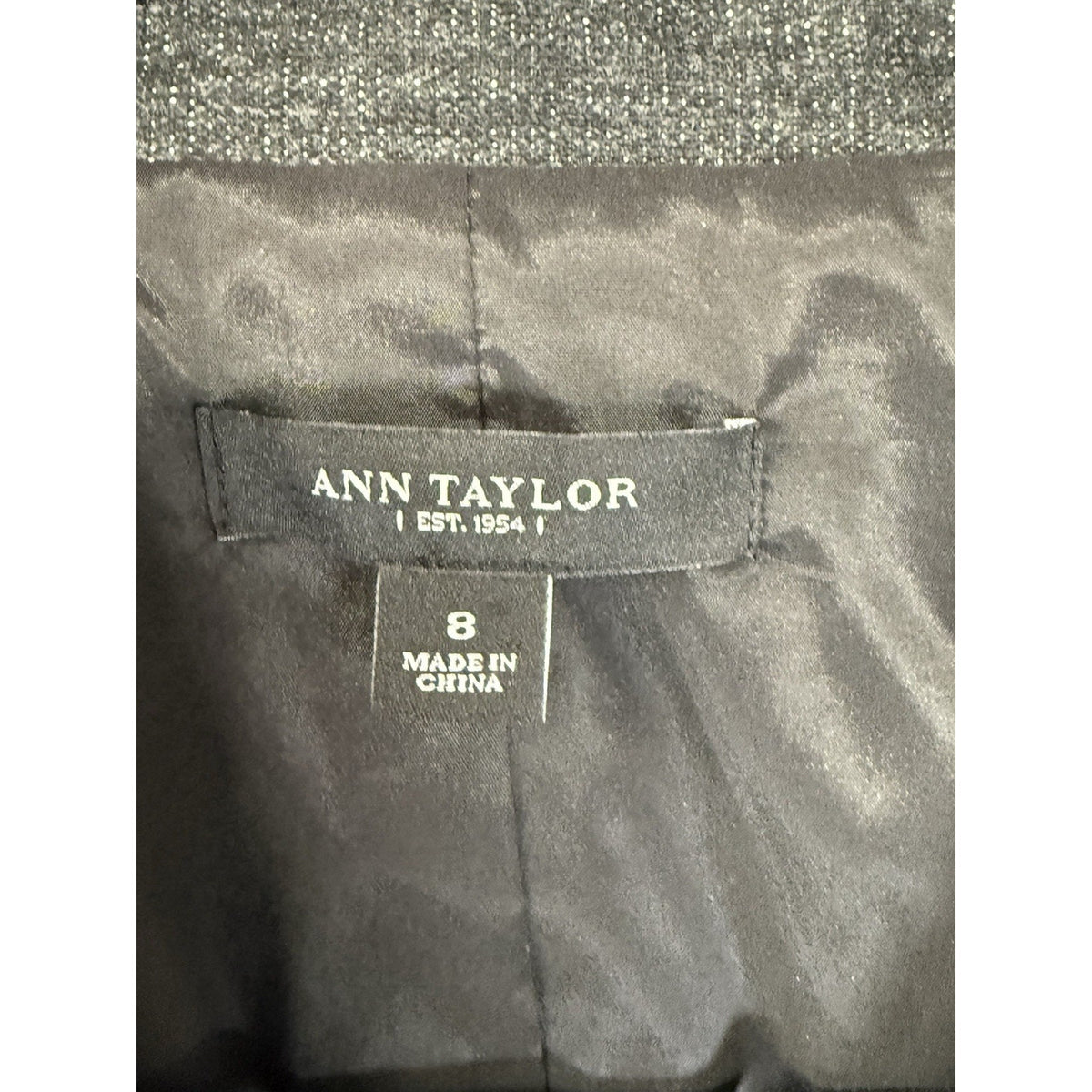 Ann Taylor Women Blazer Size 8 Ruffle Bottom Work Career Jacket