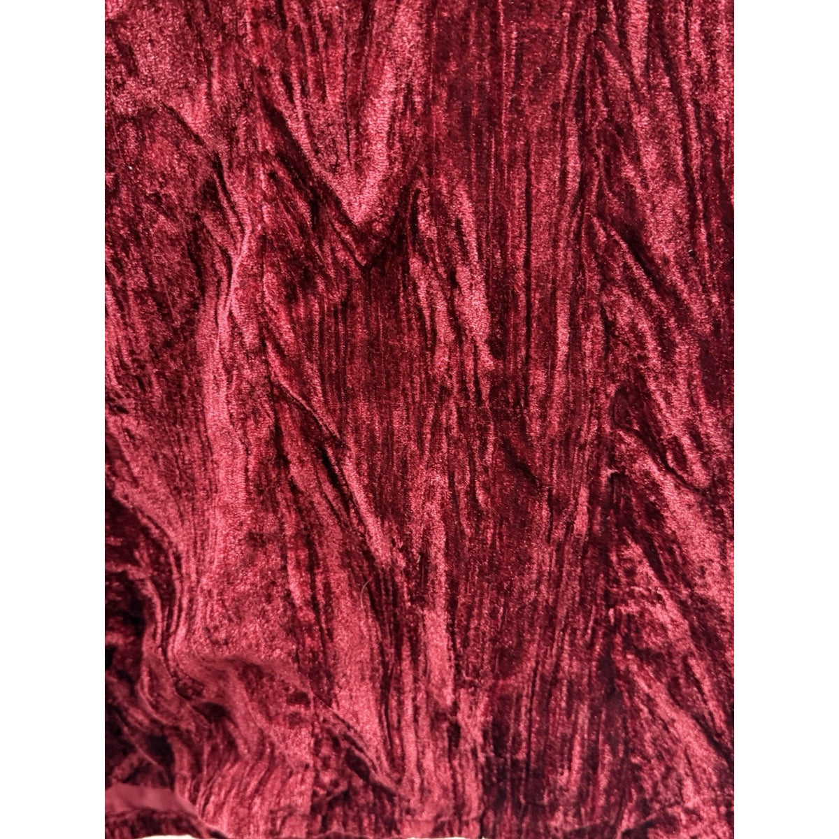 Women L XL Burgundy Crushed Velvet Tunic Top Whimsigoth Fairycore Boho Goth