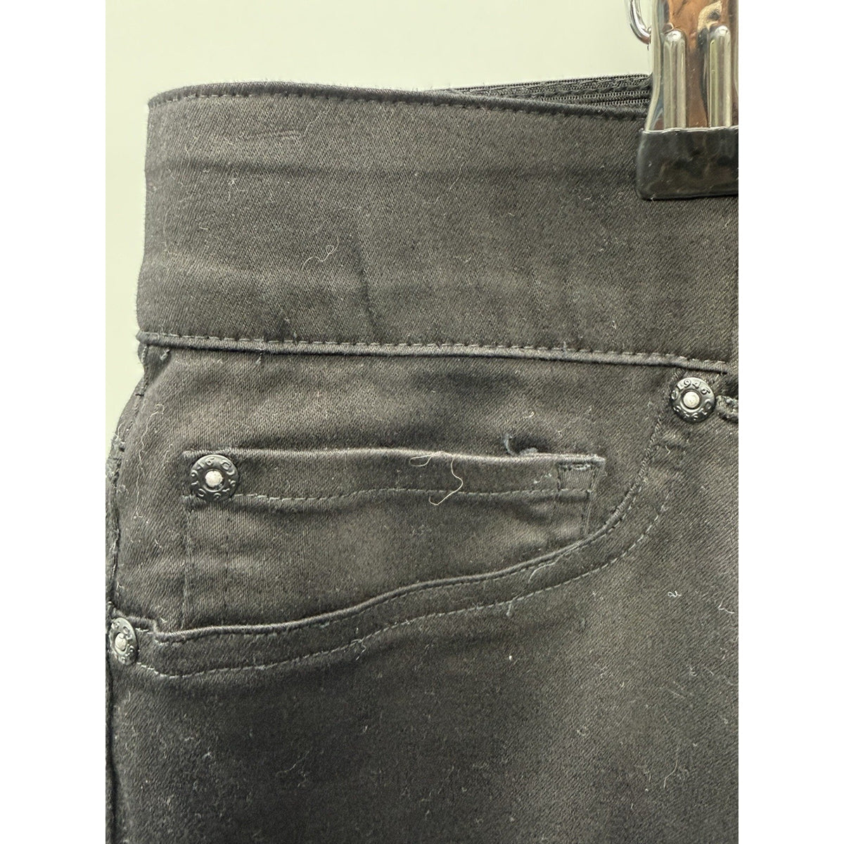 Cato Pull On Black Capri Pants Womens 18W Stretch Crop Mid Rise Casual Plus Size