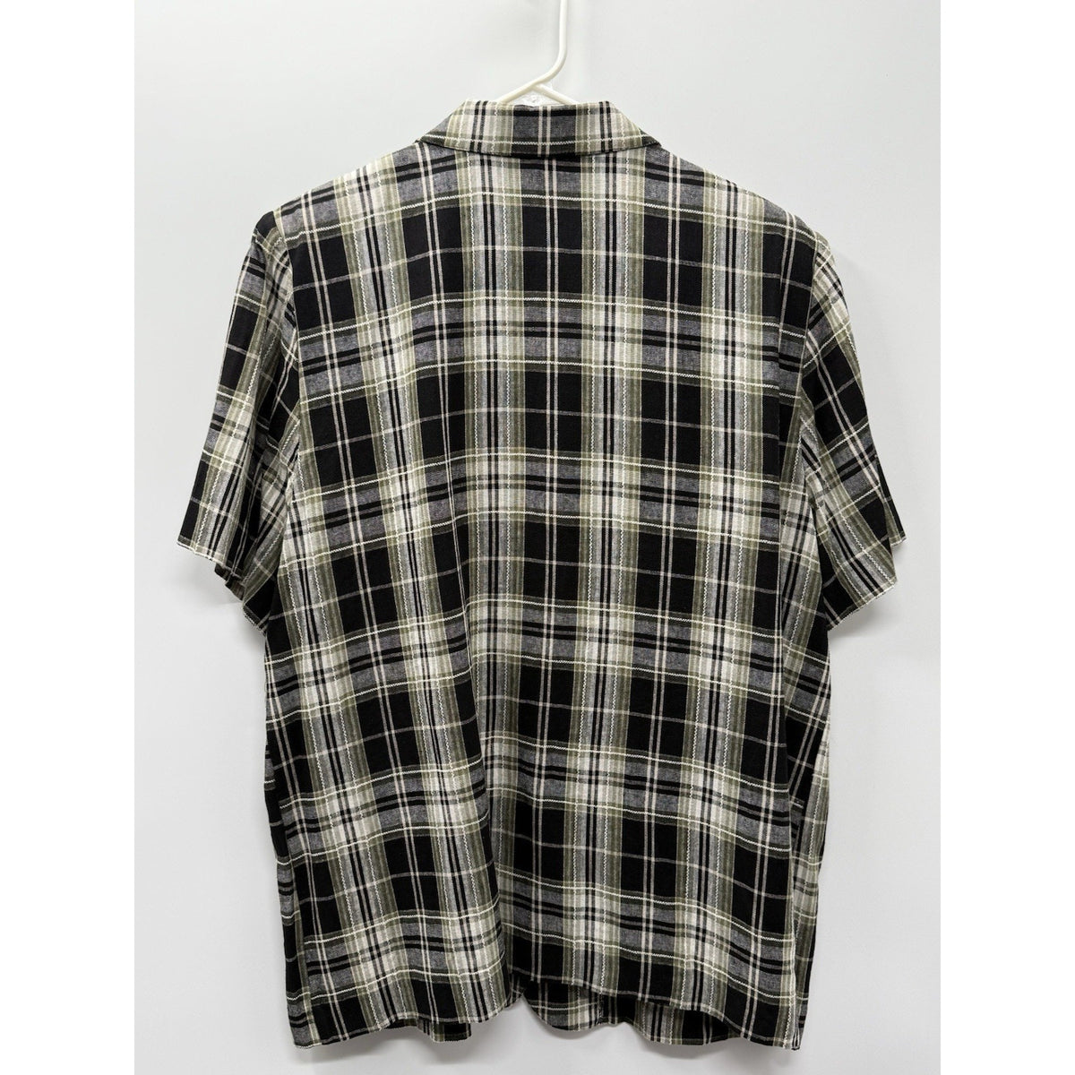 Requirements Woman 18W Plaid Blazer Jacket Green Black Linen Career Plus Size