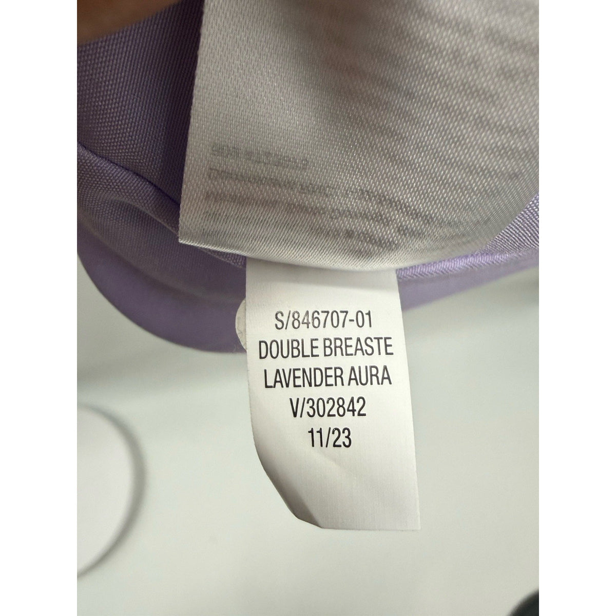 Old Navy Women’s 2X Lavender Linen Blend Blazer Double Breasted Lined Jacket