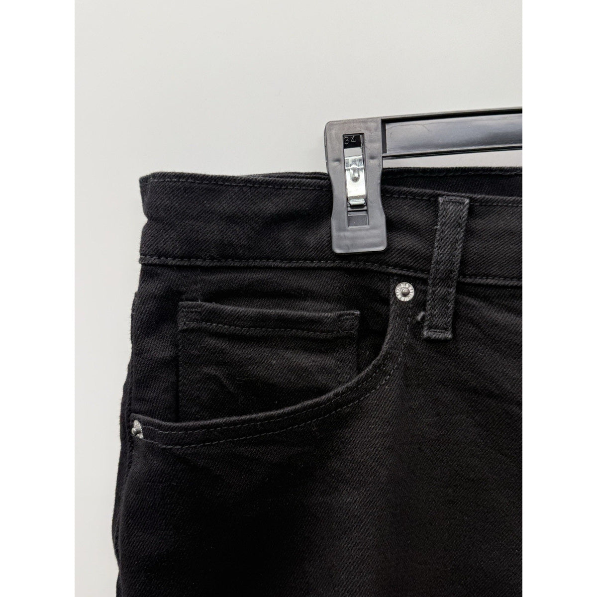 Old Navy High Rise O.G. Straight Secret Smooth Pockets Size 18 Black Jean Shorts