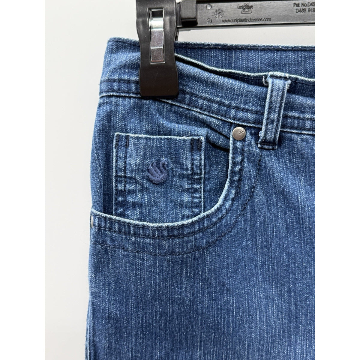 Gloria Vanderbilt Amanda Capri Jeans Womens 6 Blue Stretch Denim Mid Rise