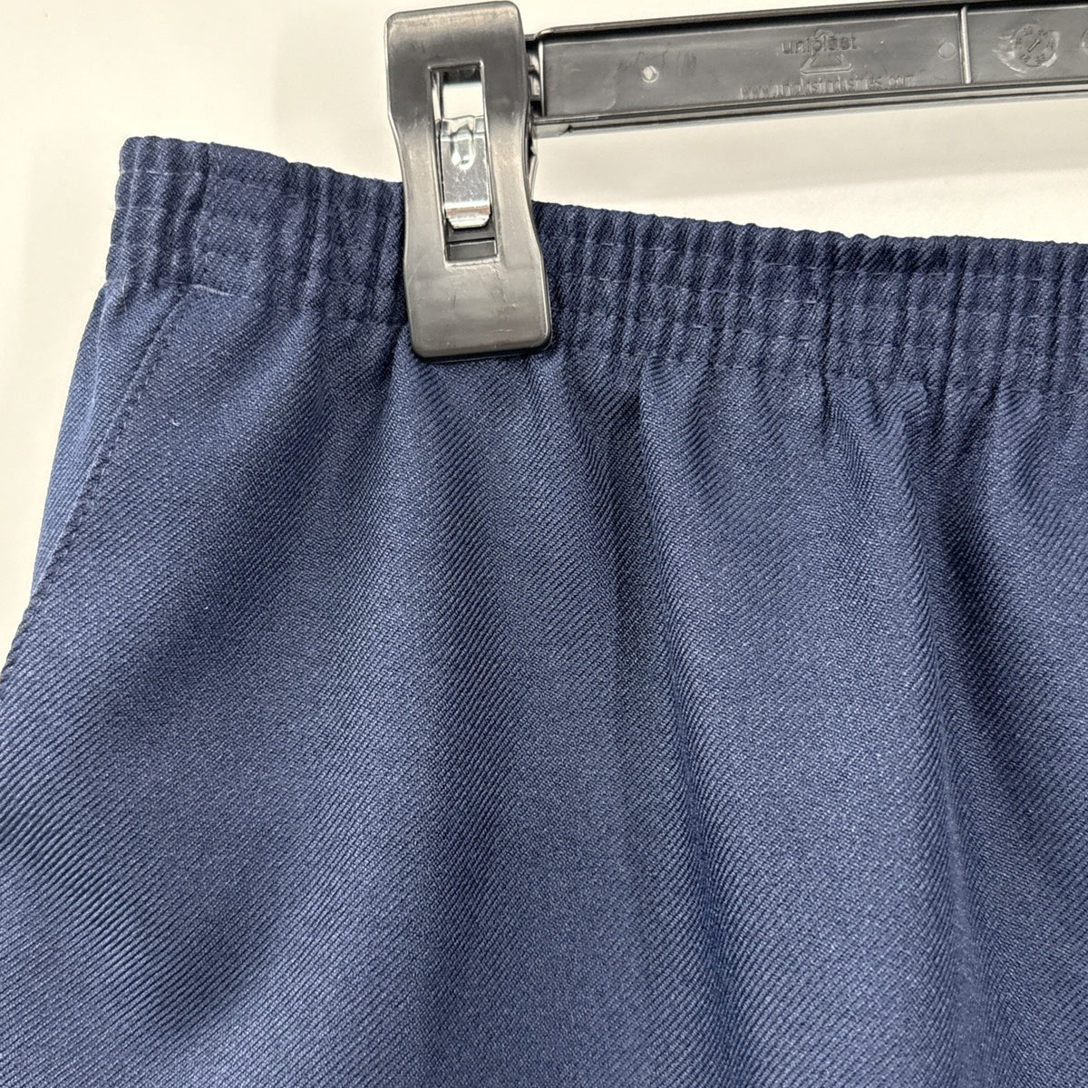 Alfred Dunner Navy Blue Elastic Waist Polyester Pants Women's Size 14