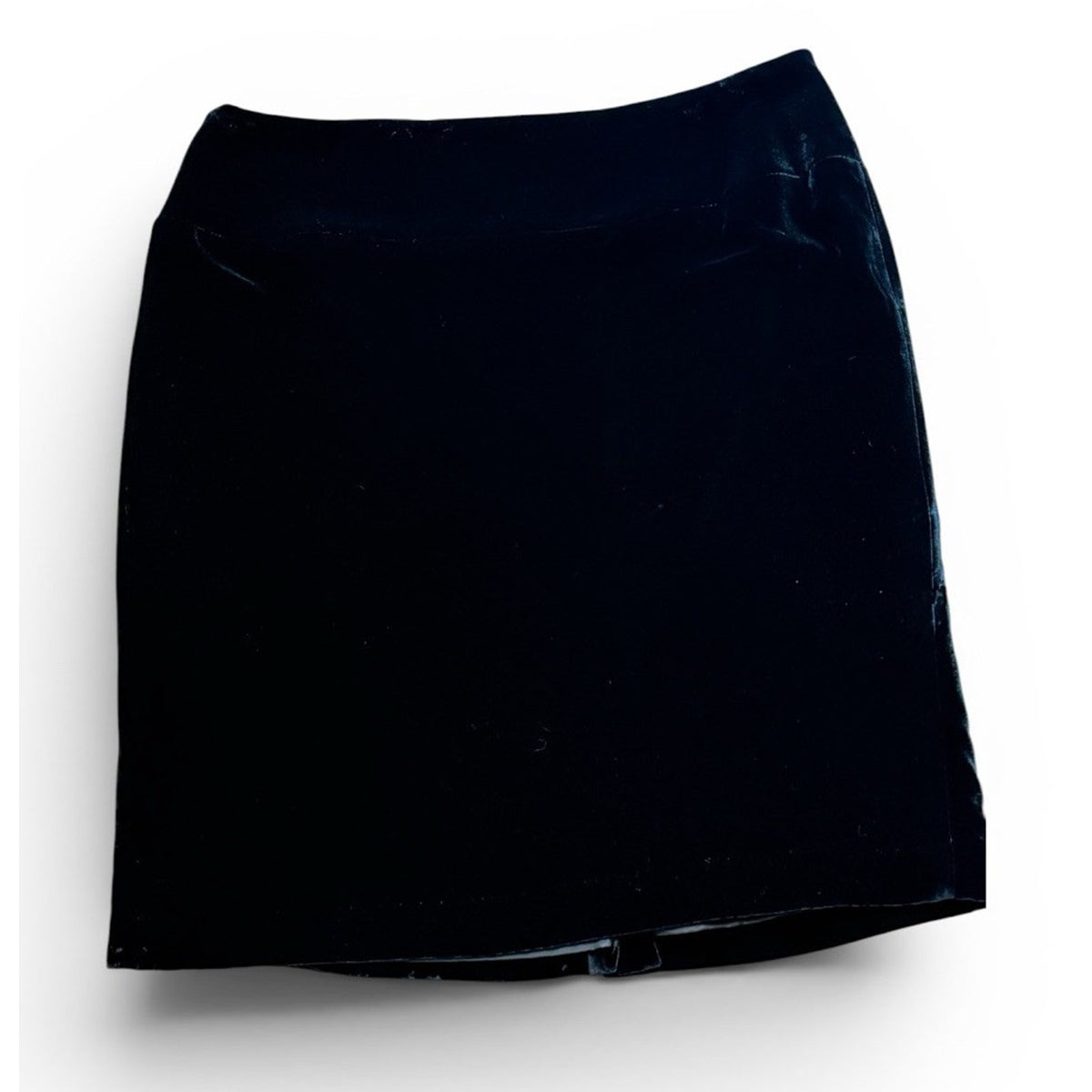 INC Velvet Pencil Skirt Womens 16 Black Knee Length Classic Minimalist