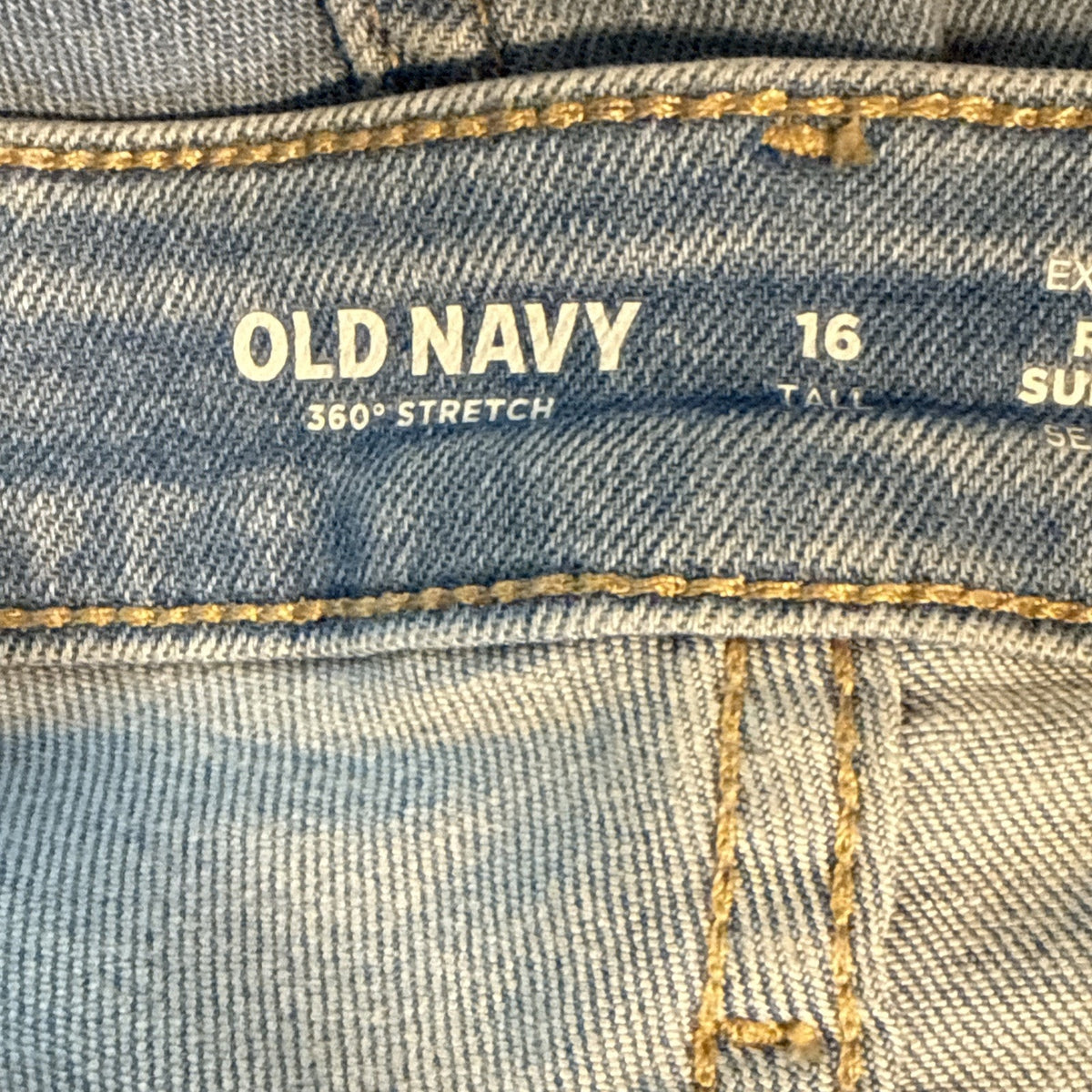 Women’s Old Navy Size 16 Long Jeans Blue Light Wash Rockstar Super Skinny
