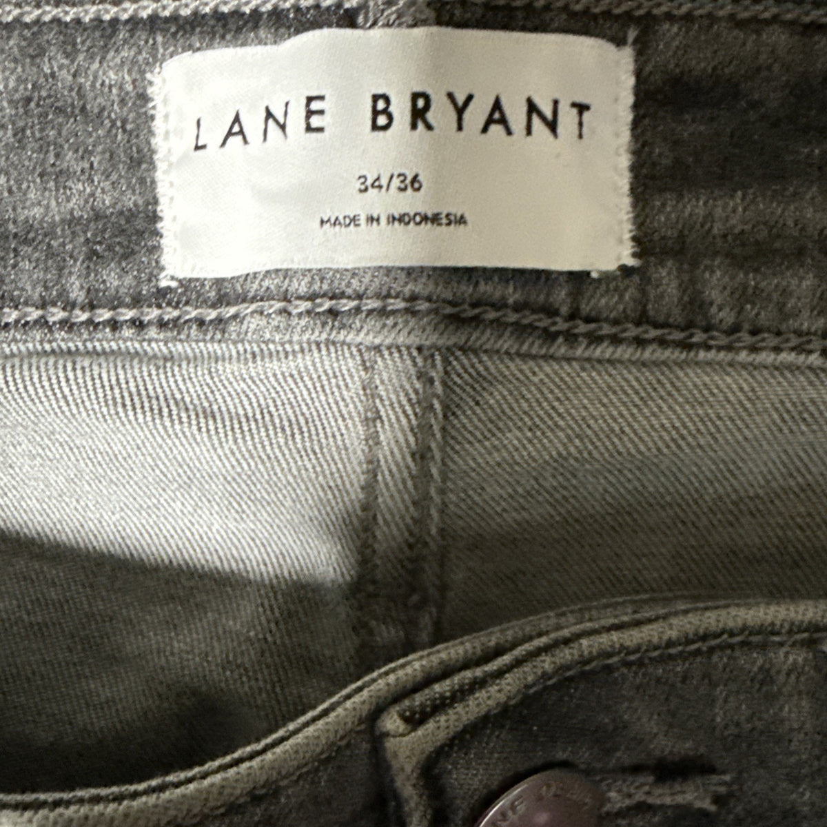 Lane Bryant Signature Fit Relaxed Boot Jeans High Rise Faded Black Size 34/36