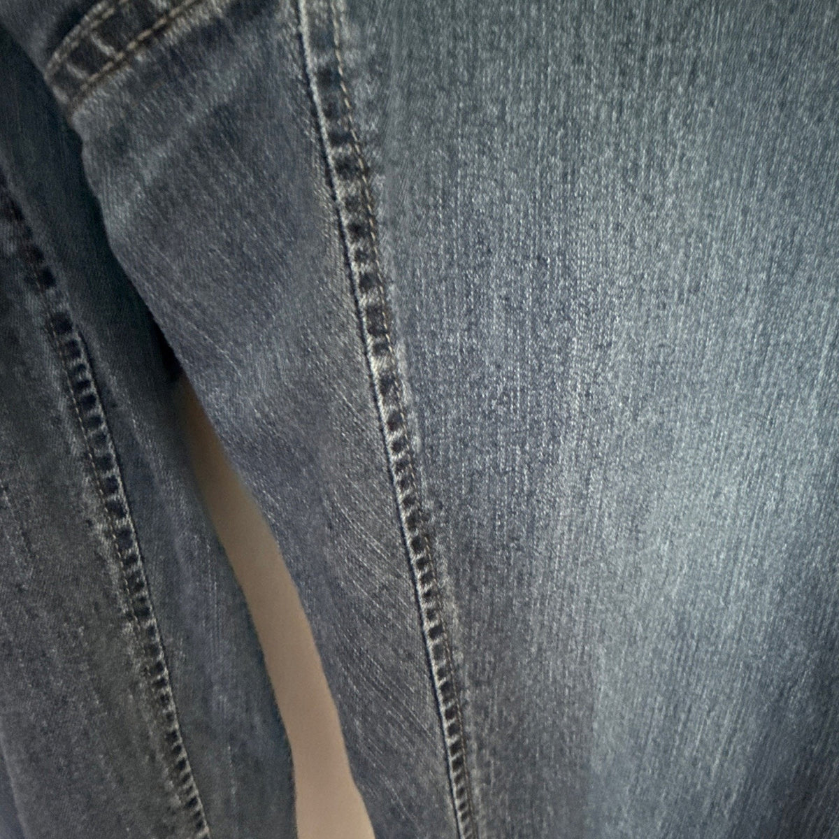 Just My Size JMS Women 24W Plus Blue Medium Wash Crop Jeans Stretch Straight
