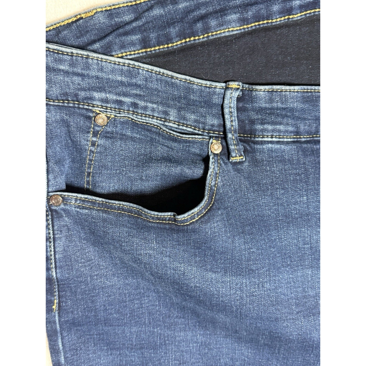 Talbots Flattering Collection Jeans Women’s 24W Curvy Barely Boot Stretch Blue