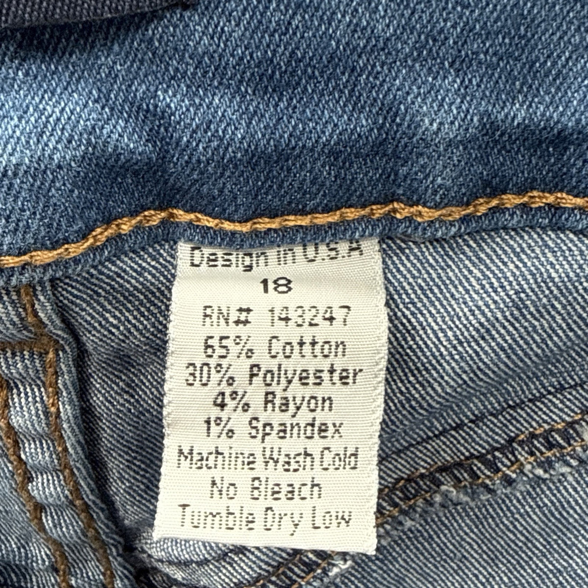 Sofia’s Jeans Womens 18 Blue Pull On Capri Jeans Stretch Mid Rise Denim Crop
