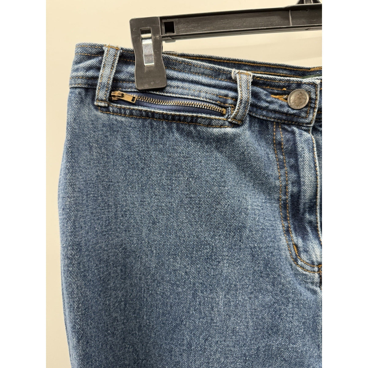 Harve Benard Womens Jeans Size 14 Blue Denim Straight Leg High Rise 100% Cotton