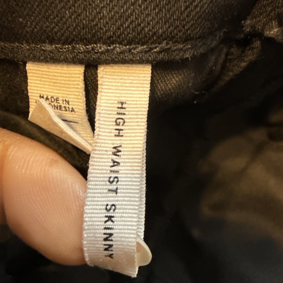 LOFT Plus High Waist SkinnyJeans Women's Size 18 Black Stretch Casual Pockets