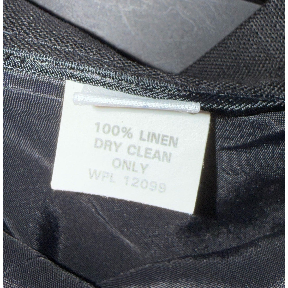 Women’s Unbranded Black 100% Linen Skirt Size 14 Lined Side Pockets Back Zipper