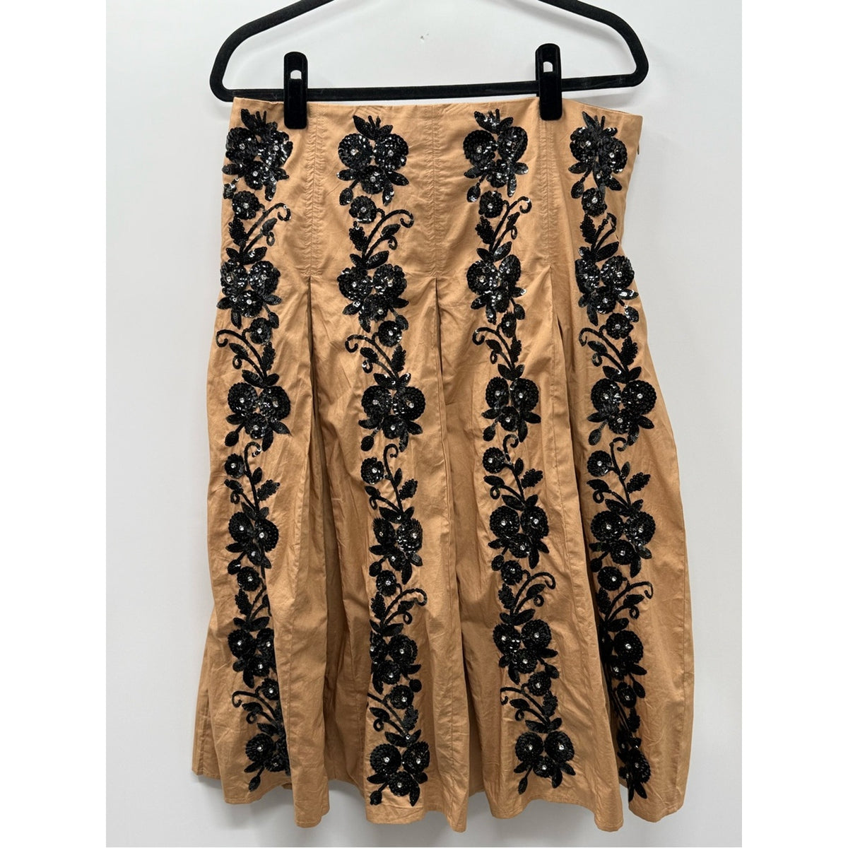 J.Crew Collection Spring 2025 Embellished Cotton Midi Skirt – Size 12