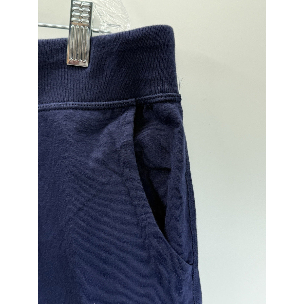 Hanes Navy Blue Lounge Shorts Women XL Drawstring Cotton Casual Comfy Athleisure