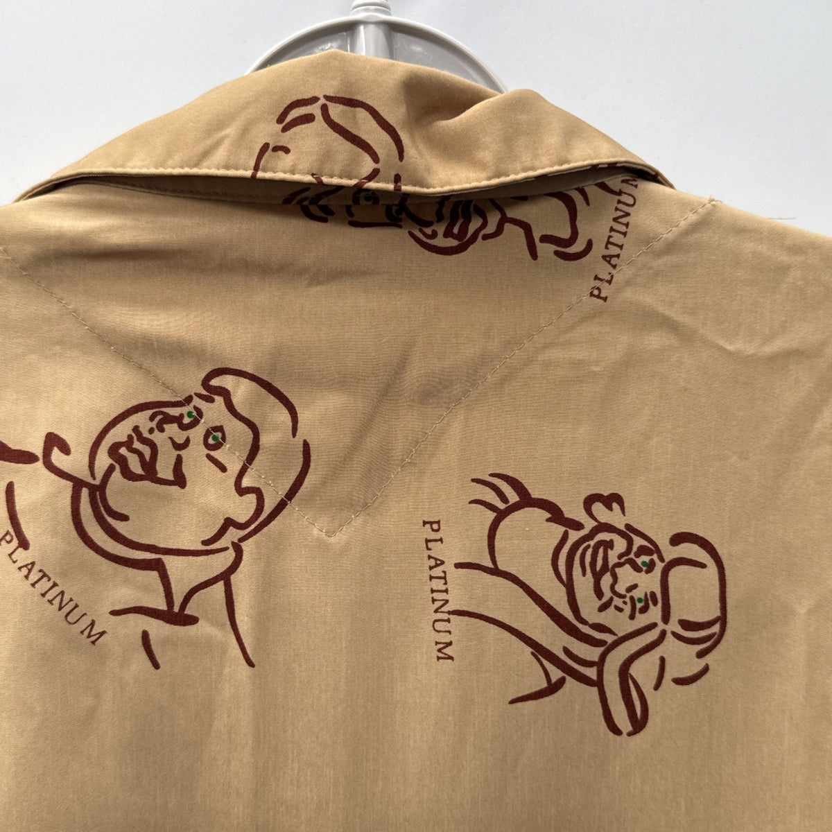 Flawed Vintage Platinum FUBU Shirt Mens 3XL Brown Fat Albert Graphic 90s Y2K
