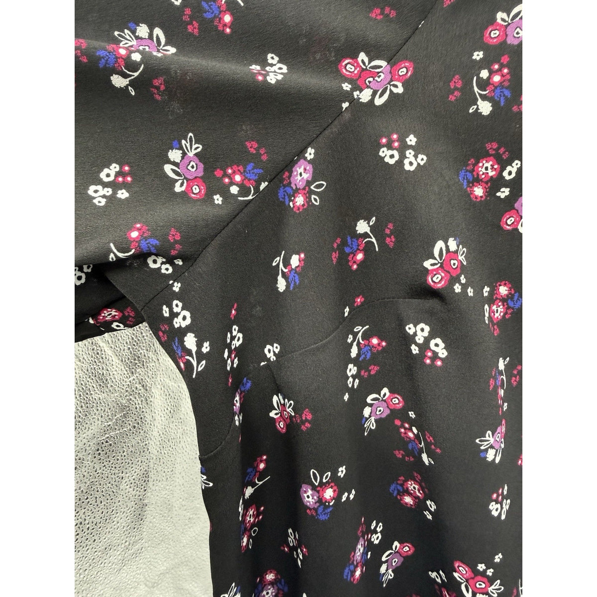 LANE BRYANT Blouse Plus Size 26 Black Floral Fairy Boho Y2K Romantic Whimsy