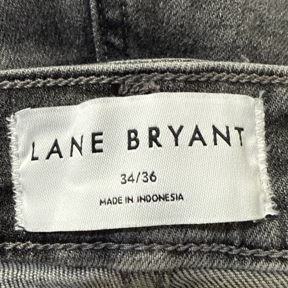 Lane Bryant Signature Fit Relaxed Boot Jeans High Rise Faded Black Size 34/36