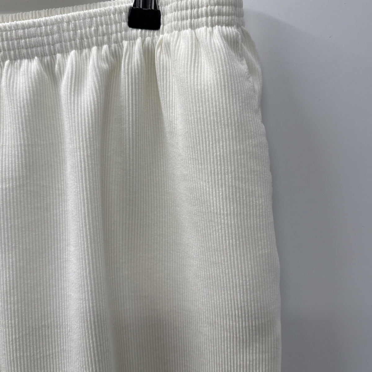 Alfred Dunner 20W Ivory Corduroy Pants Elastic Waist Pull On Straight Leg
