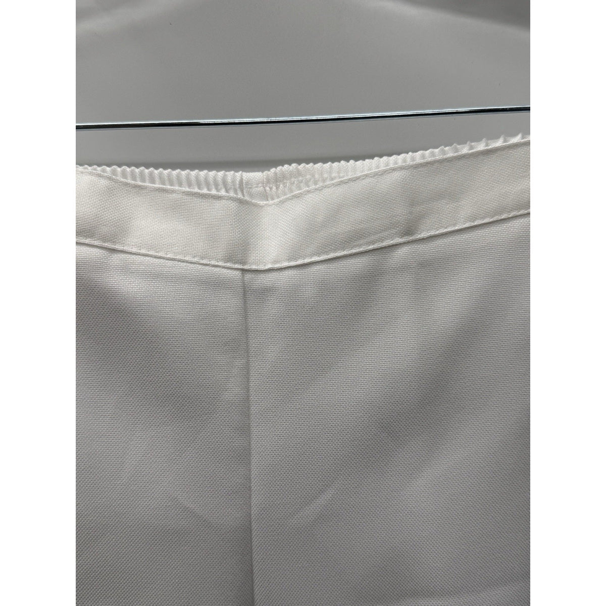 ALFRED DUNNER Women's White Pull-on Capri Pants 14P Back Elastic Front Pockets