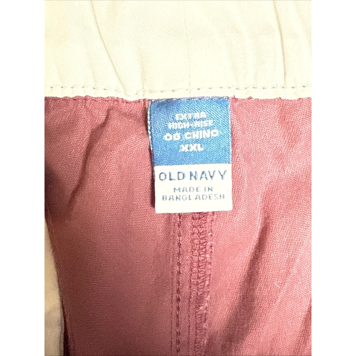 Old Navy Womens 2X-Large Dusty Mauve Pleated Extra High-Rise OG Chino Shorts NWT