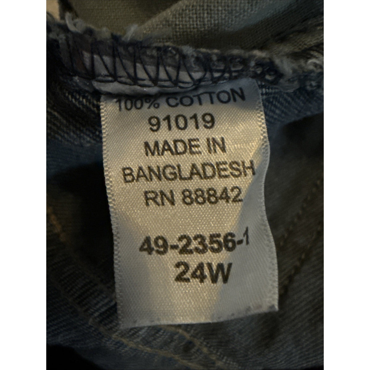 Woman Within Women’s-jeans Sz 24W Zip Front And Button Closure 100% Cotton GUC