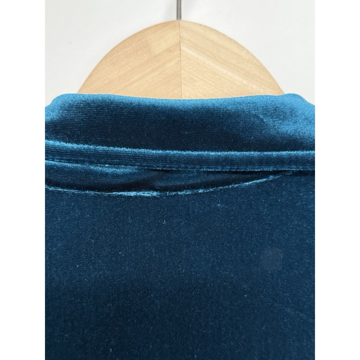 Notations XL Women’s Blue Velvet Faux Twin Set Blazer Jacket & Tank Attached