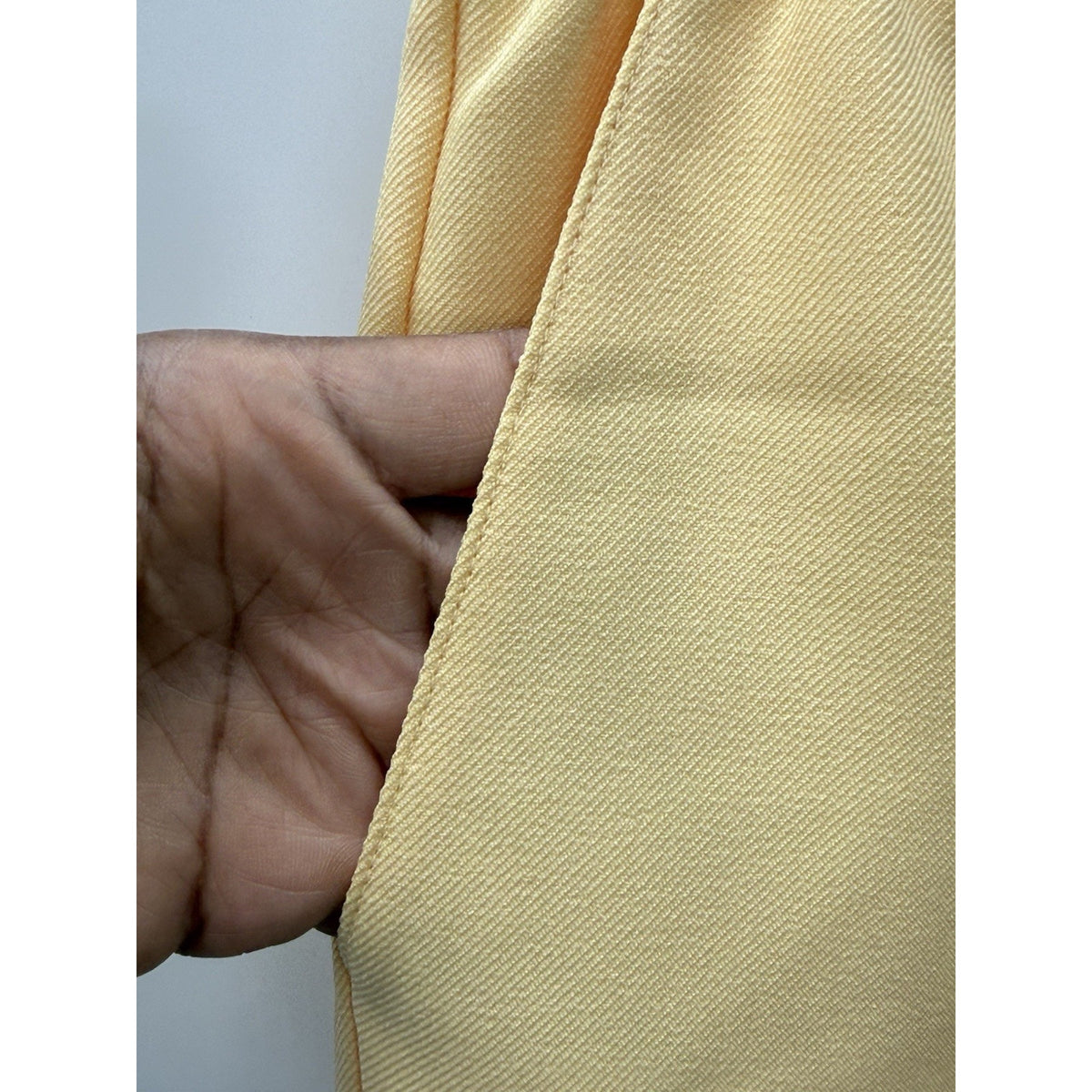 Alfred Dunner Yellow Dress Pants Women Sz 10 Petite Elastic Waist Pull On Pocket